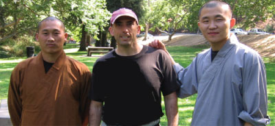 With Yan Xu and Yan Yue, 34th Gen. Shaolin Warrior Monks